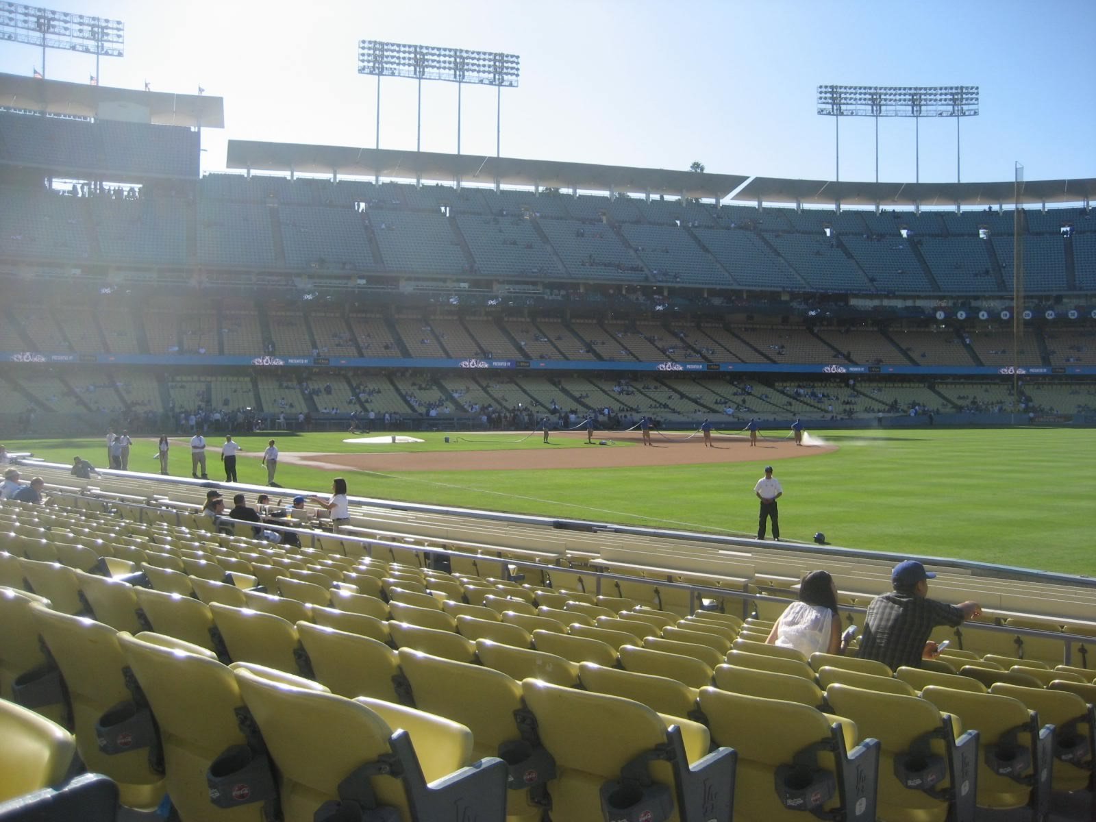 section 44, row l seat view  for baseball - dodger stadium