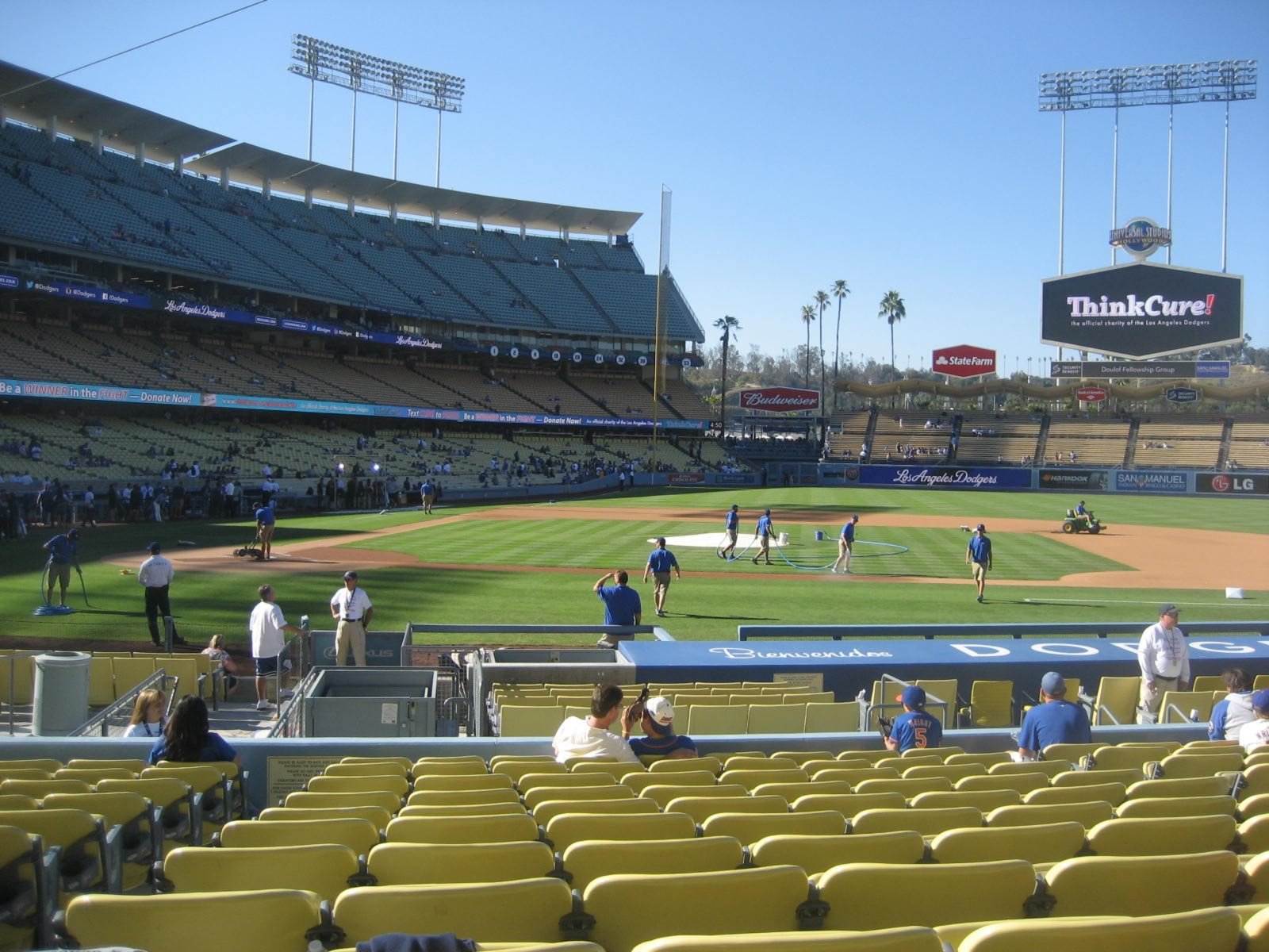 section 16, row m seat view  for baseball - dodger stadium