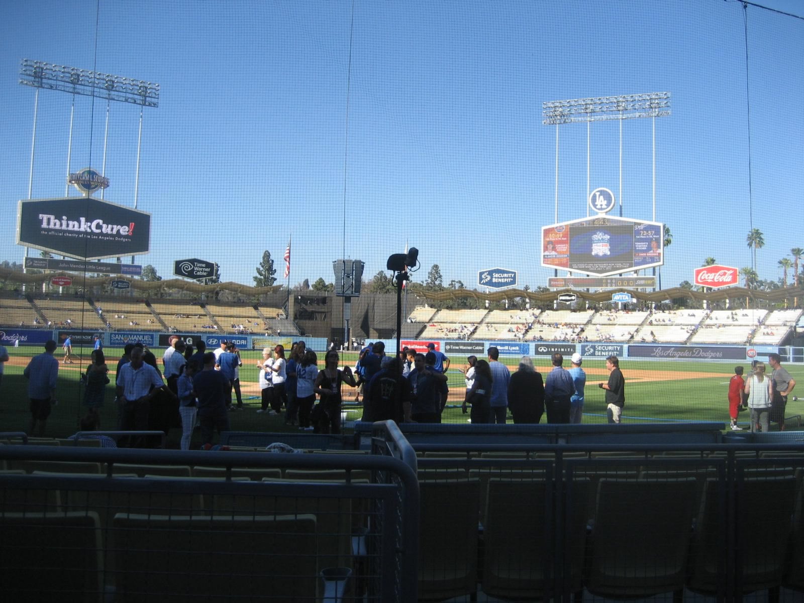 Seats Behind Home Plate At Dodger Stadium Elcho Table