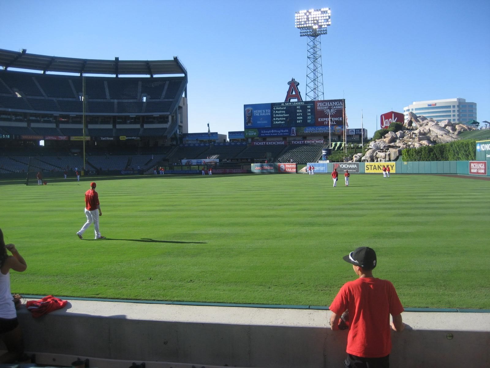 section 131, row e seat view  - angel stadium