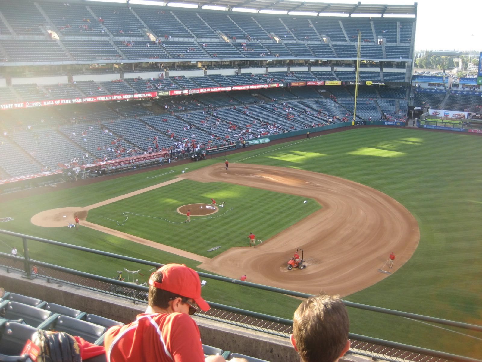 section 427, row e seat view  - angel stadium