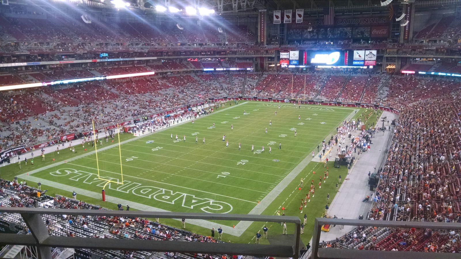 Excellent upper level seats State Farm Stadium Section 455 Review
