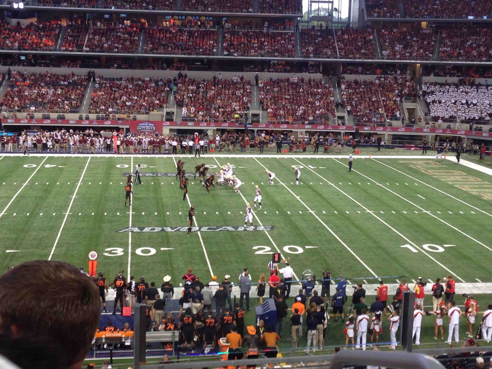 section c234, row 4 seat view  for football - at&t stadium (cowboys stadium)