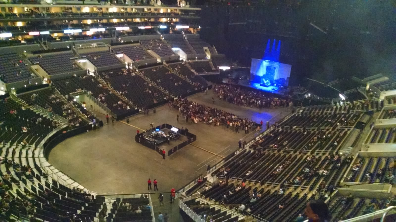 Good angle to the stage on the upper level Staples Center Section 306