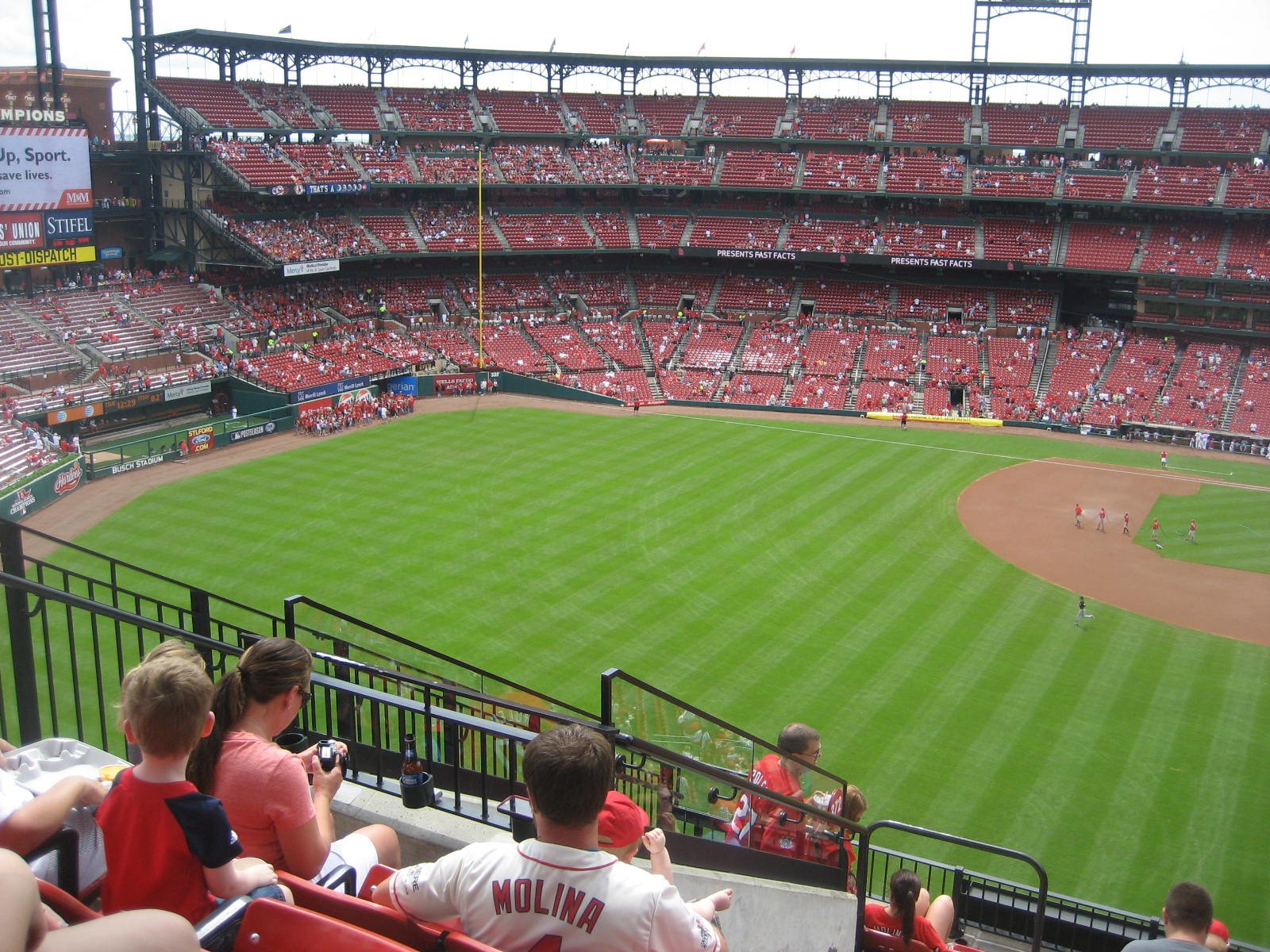 section 372, row 10 seat view  for baseball - busch stadium