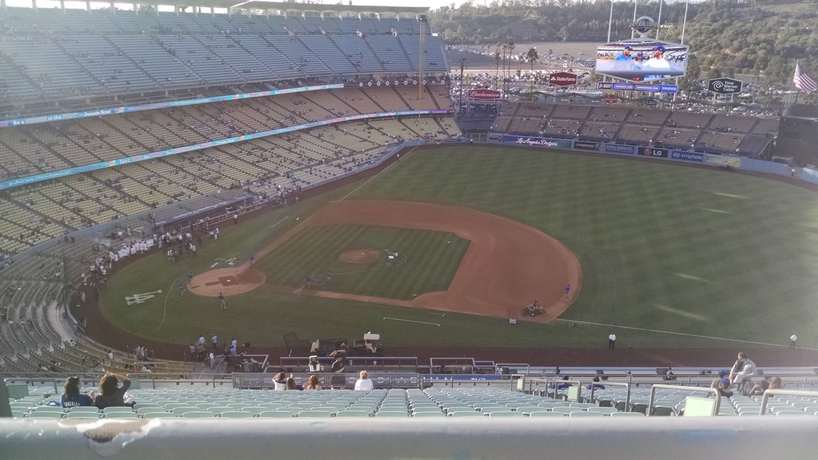 reserve 18, row aa seat view  for baseball - dodger stadium