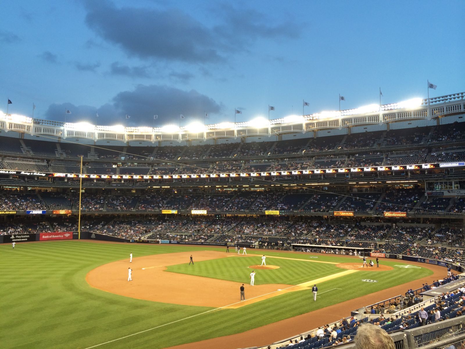 section 228, row 3 seat view  for baseball - yankee stadium