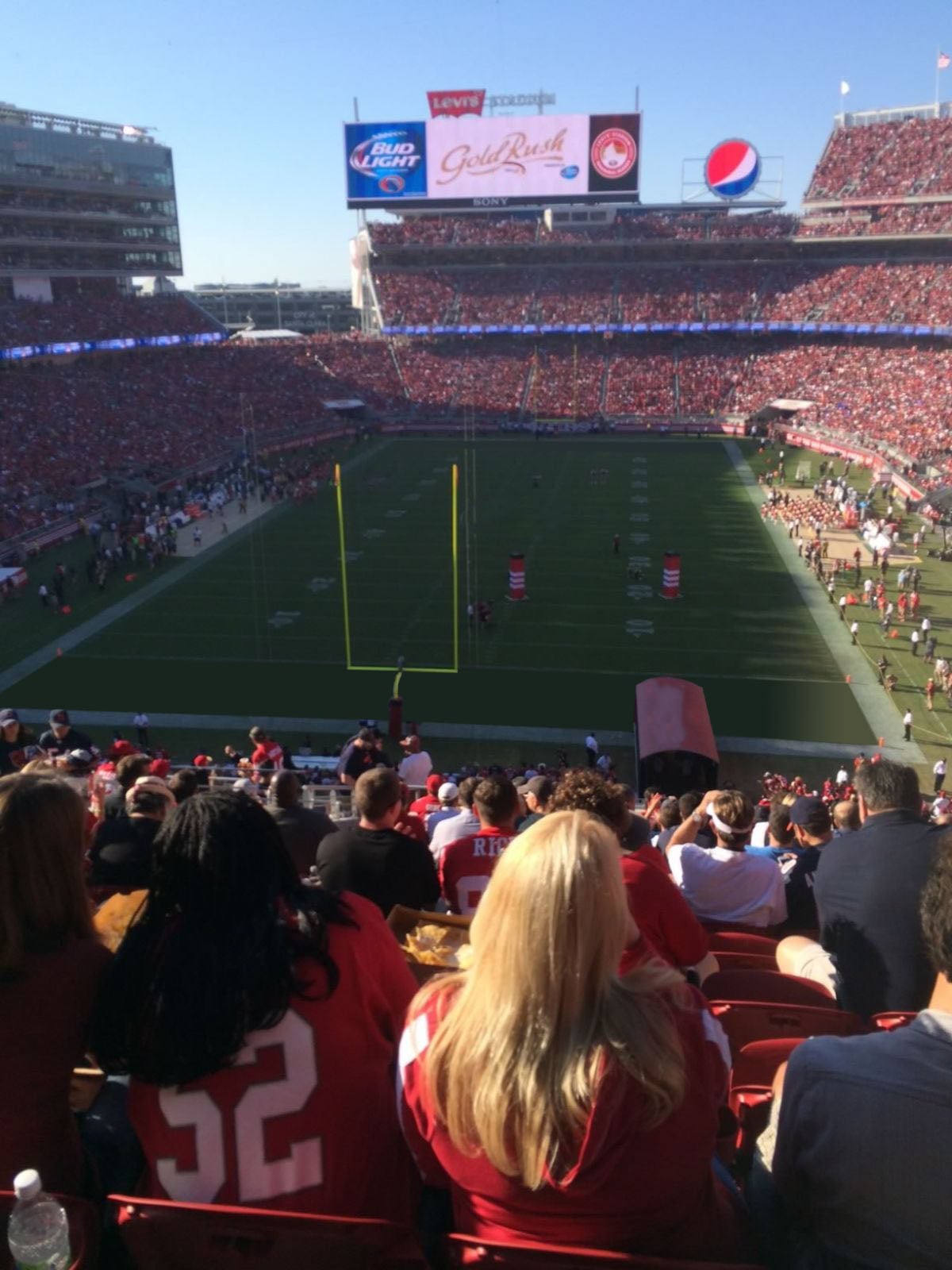 section 228, row 17 seat view  for football - levi's stadium