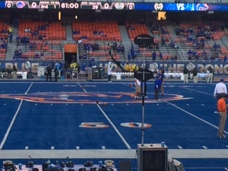 section 23, row e seat view  - bronco stadium (albertsons stadium)