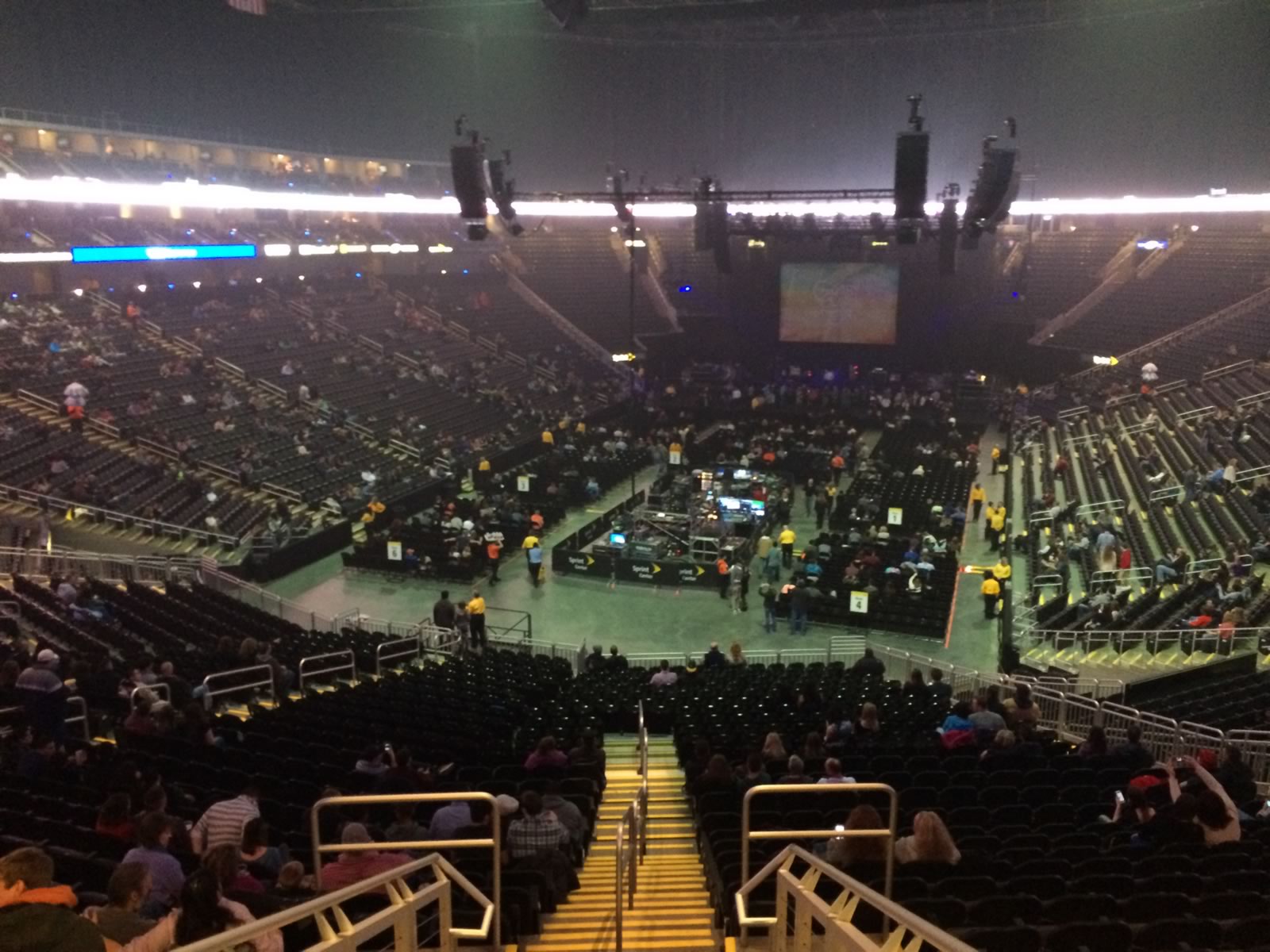 section 121, row z seat view  for concert - t-mobile center