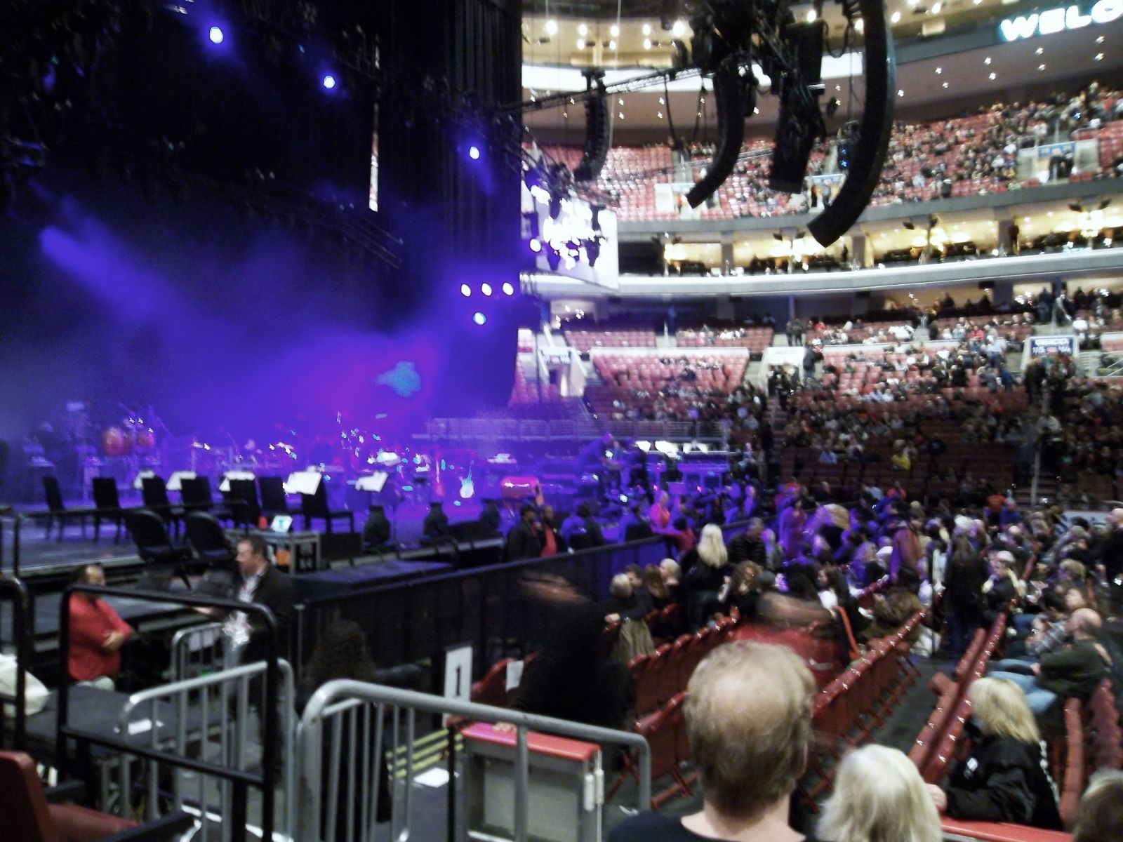 Concert View from Section 124 at Wells Fargo Center