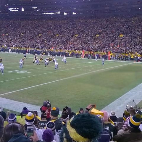 section 107, row 11 seat view  - lambeau field