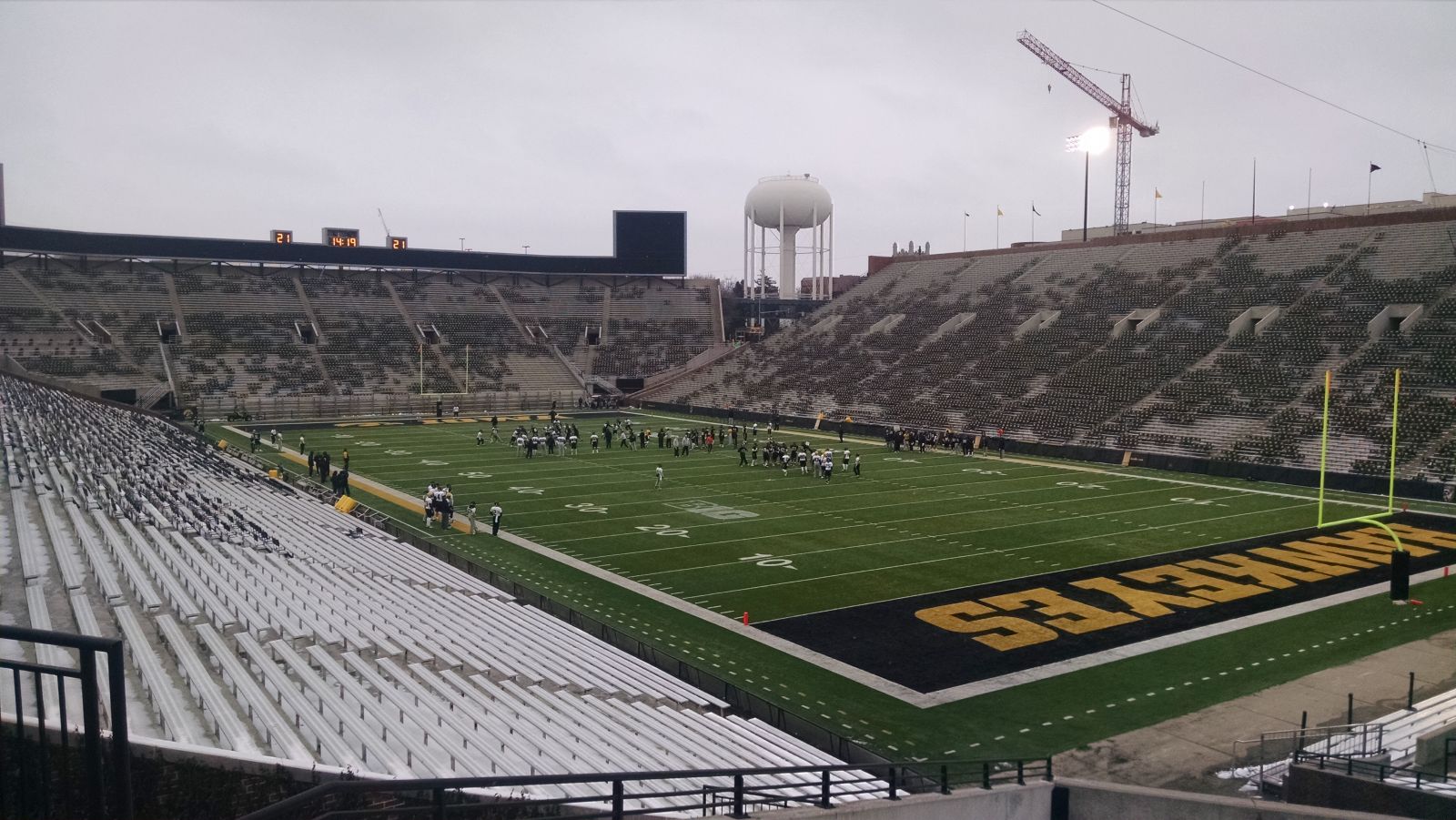 section 121 seat view  - kinnick stadium