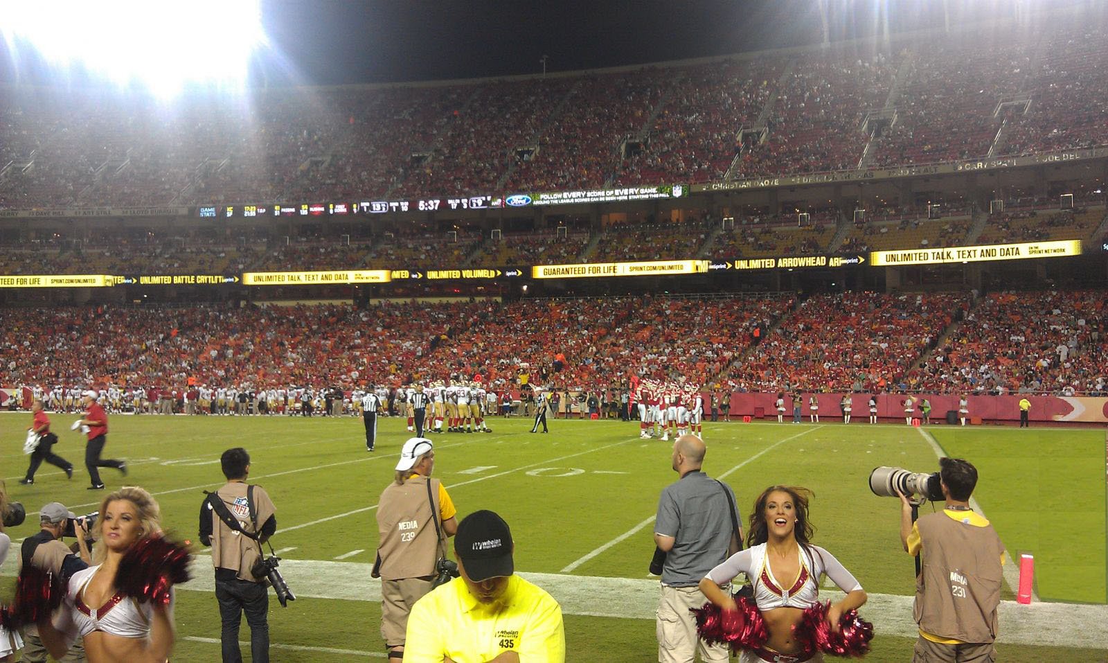 section 115, row 1 seat view  - arrowhead stadium