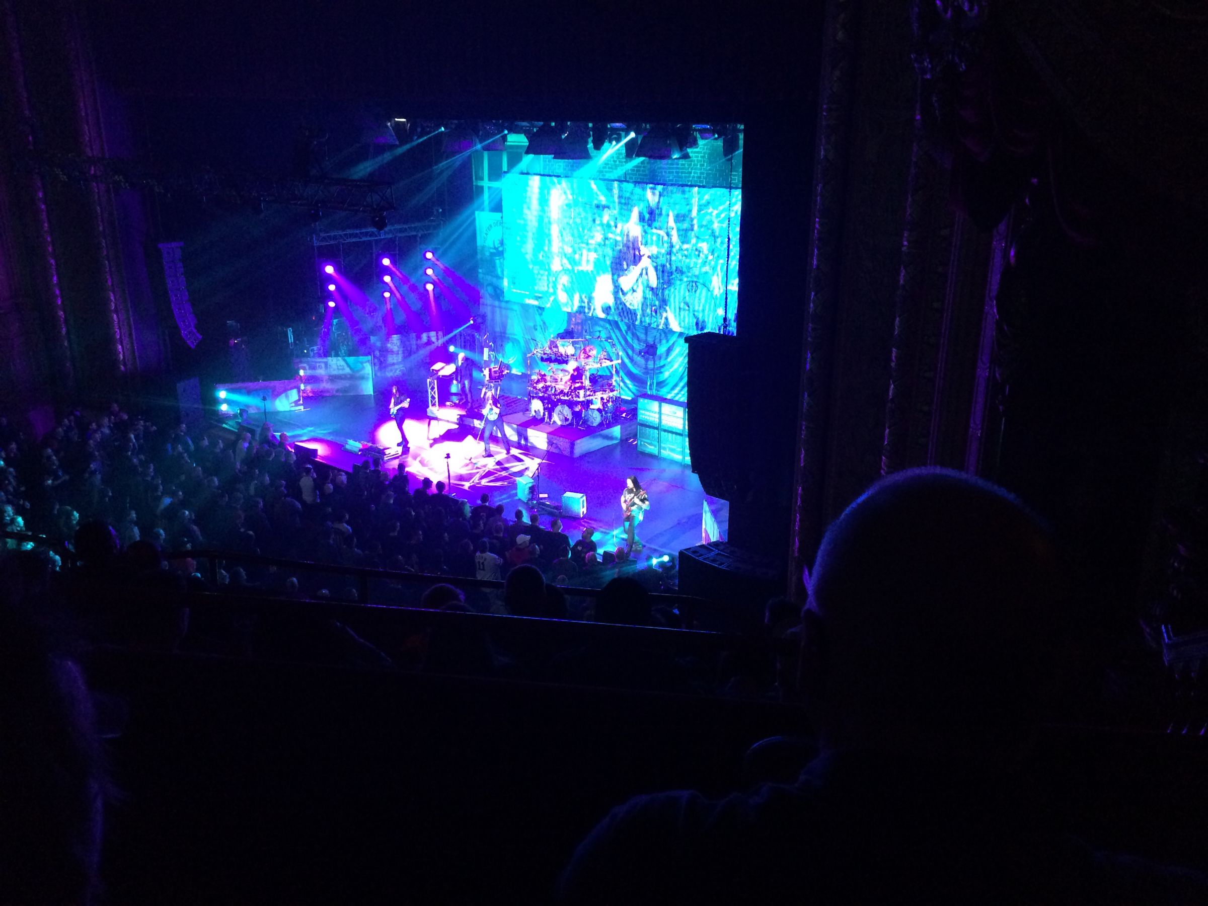 balcony 1r, row b seat view  - chicago theatre