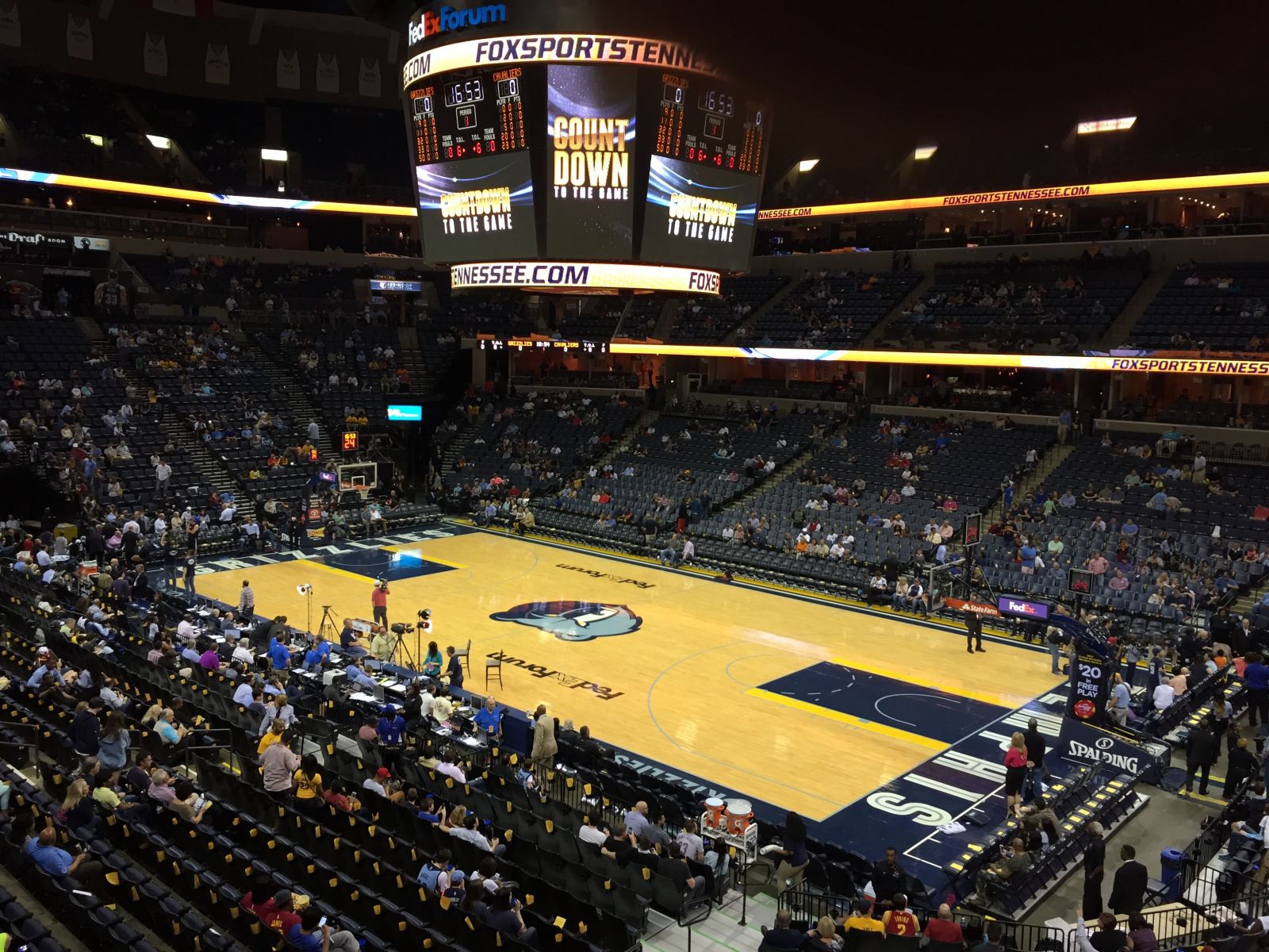 section 107a, row aa seat view  for basketball - fedex forum