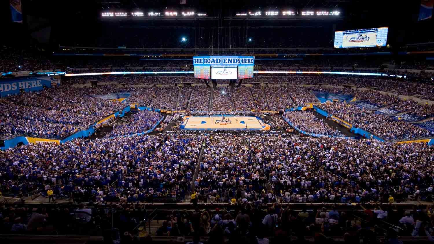 section 440 seat view  for basketball - lucas oil stadium