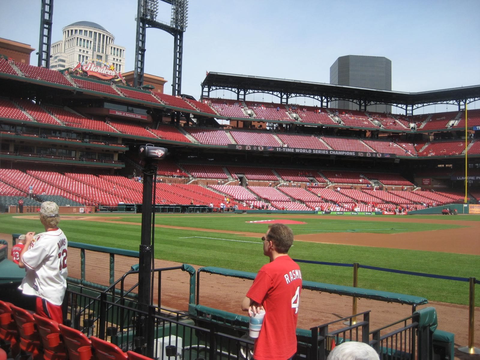 commissioners box, row e seat view  - busch stadium