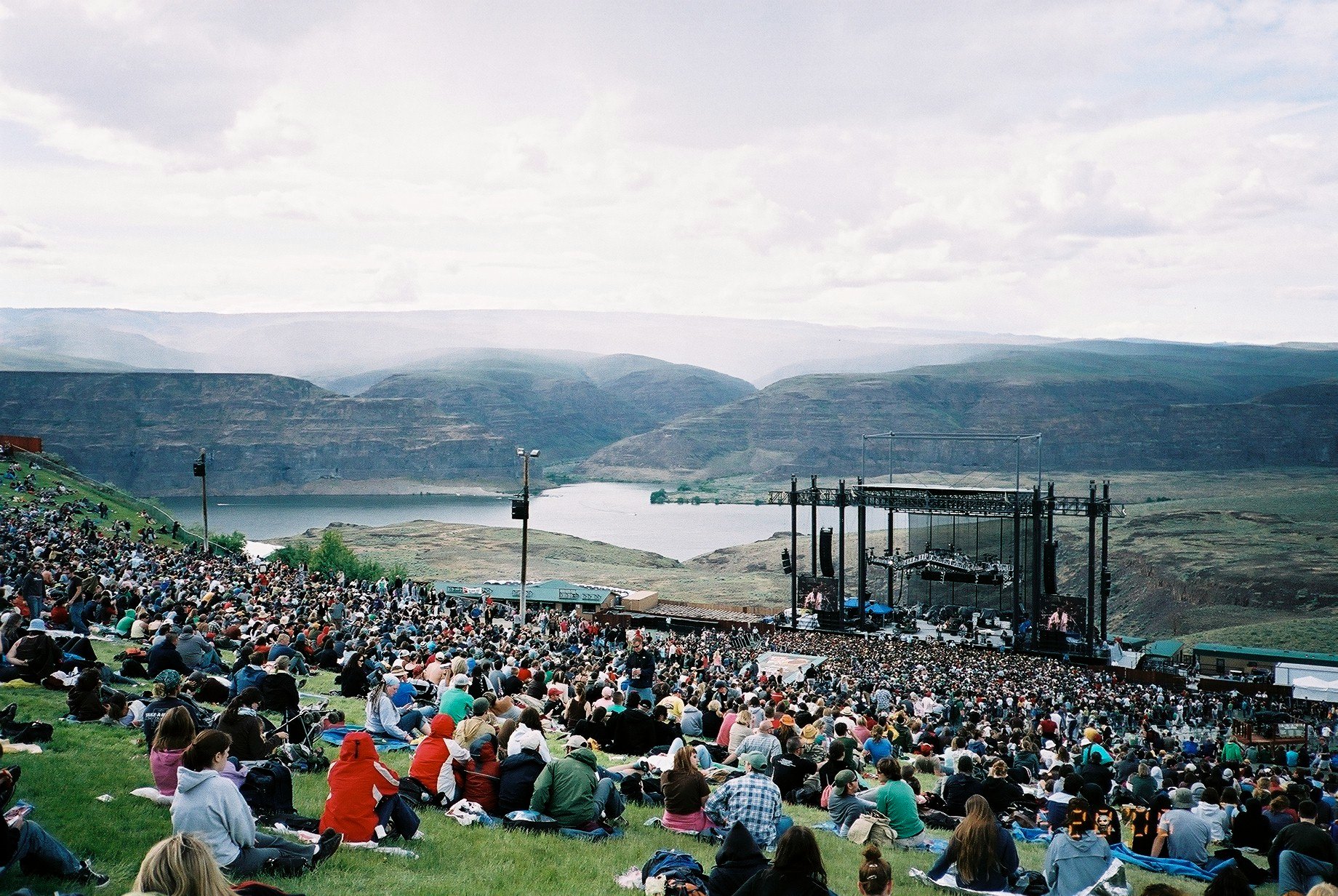 lawn seat view  - gorge amphitheatre