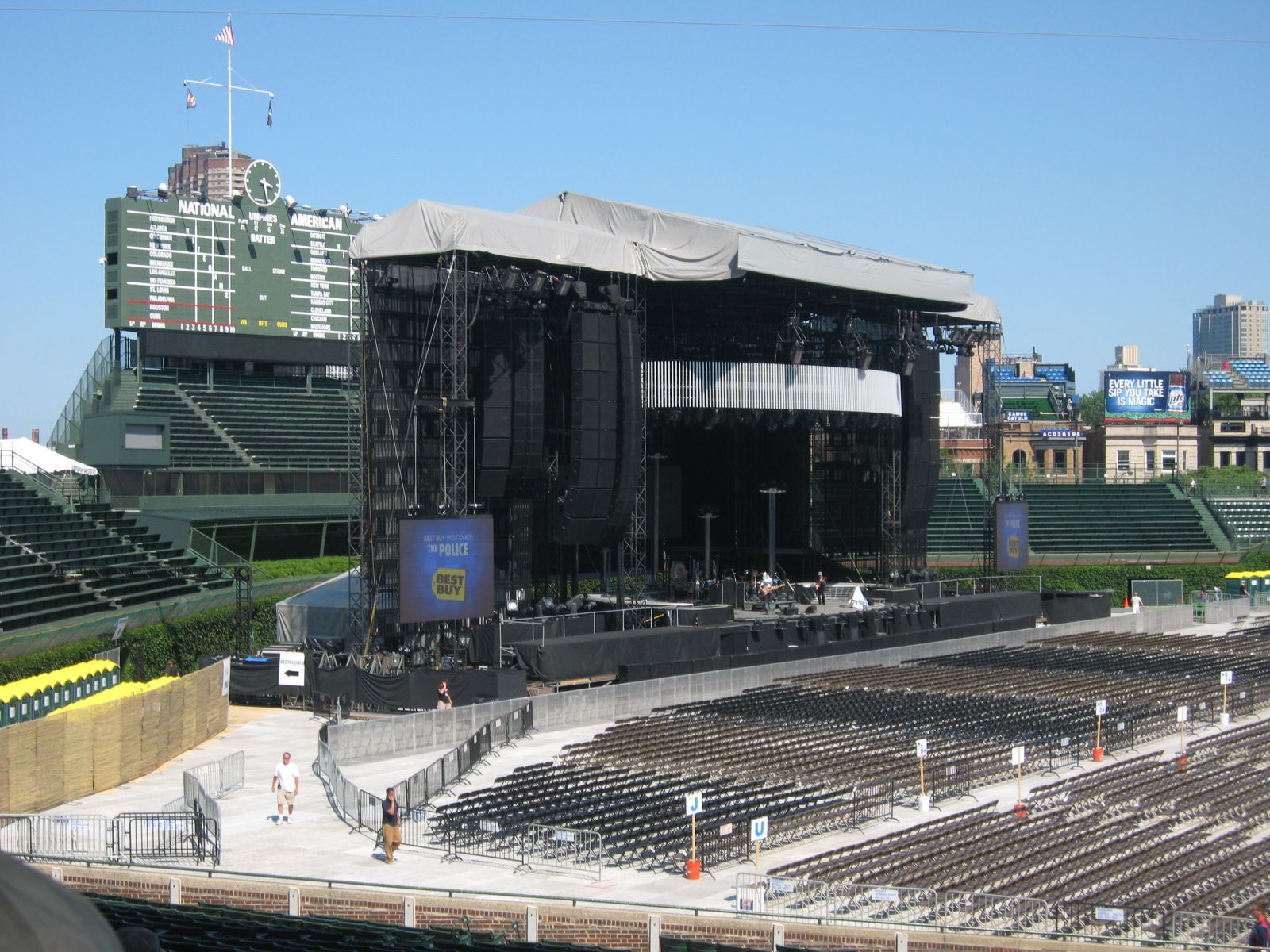 section 106 seat view  for concert - wrigley field