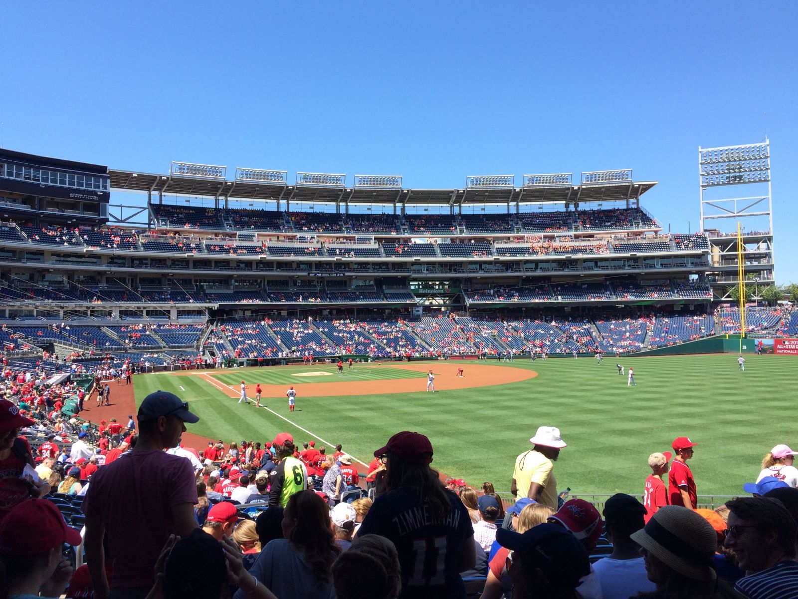 section 137, row gg seat view  for baseball - nationals park