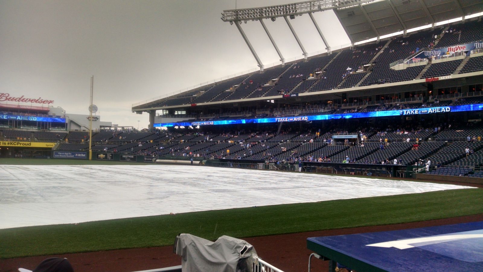 section 117, row c seat view  - kauffman stadium