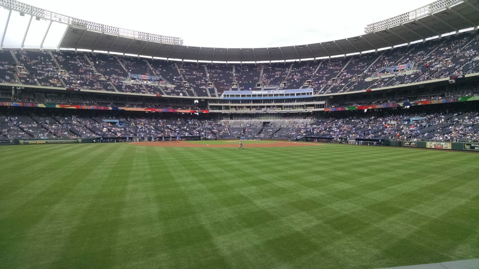 section 102, row c seat view  - kauffman stadium
