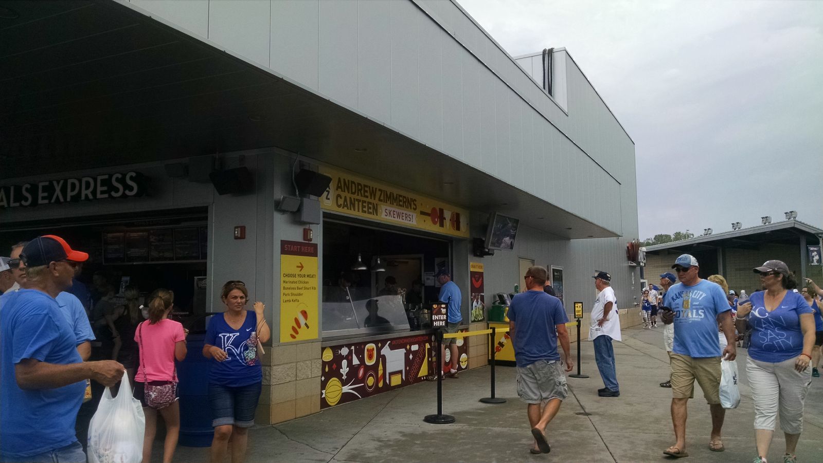 Kauffman Stadium Food Map
