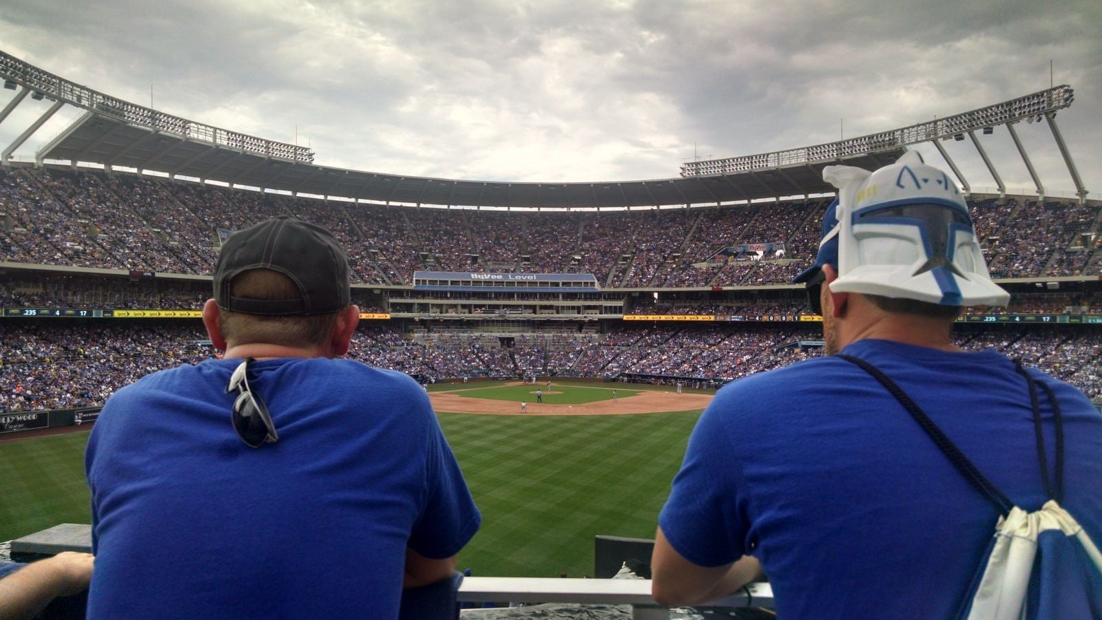 standing room only seat view  - kauffman stadium
