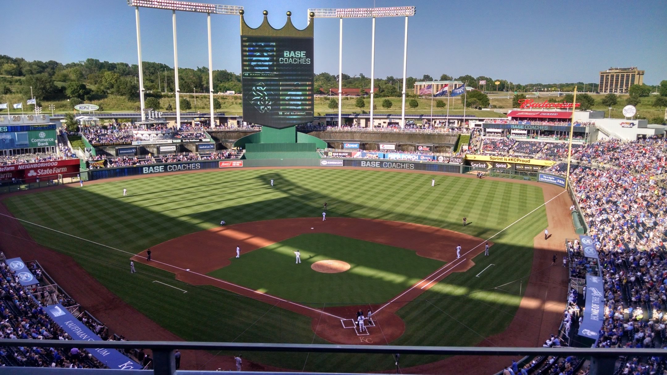 section 419, row j seat view  - kauffman stadium