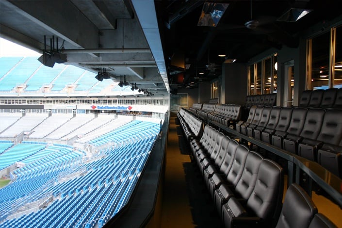view of gridiron club seats