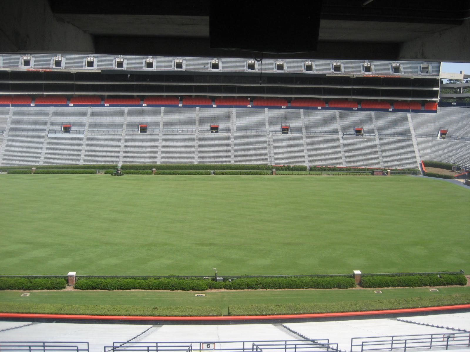 beckwith club seat view  - jordan-hare stadium