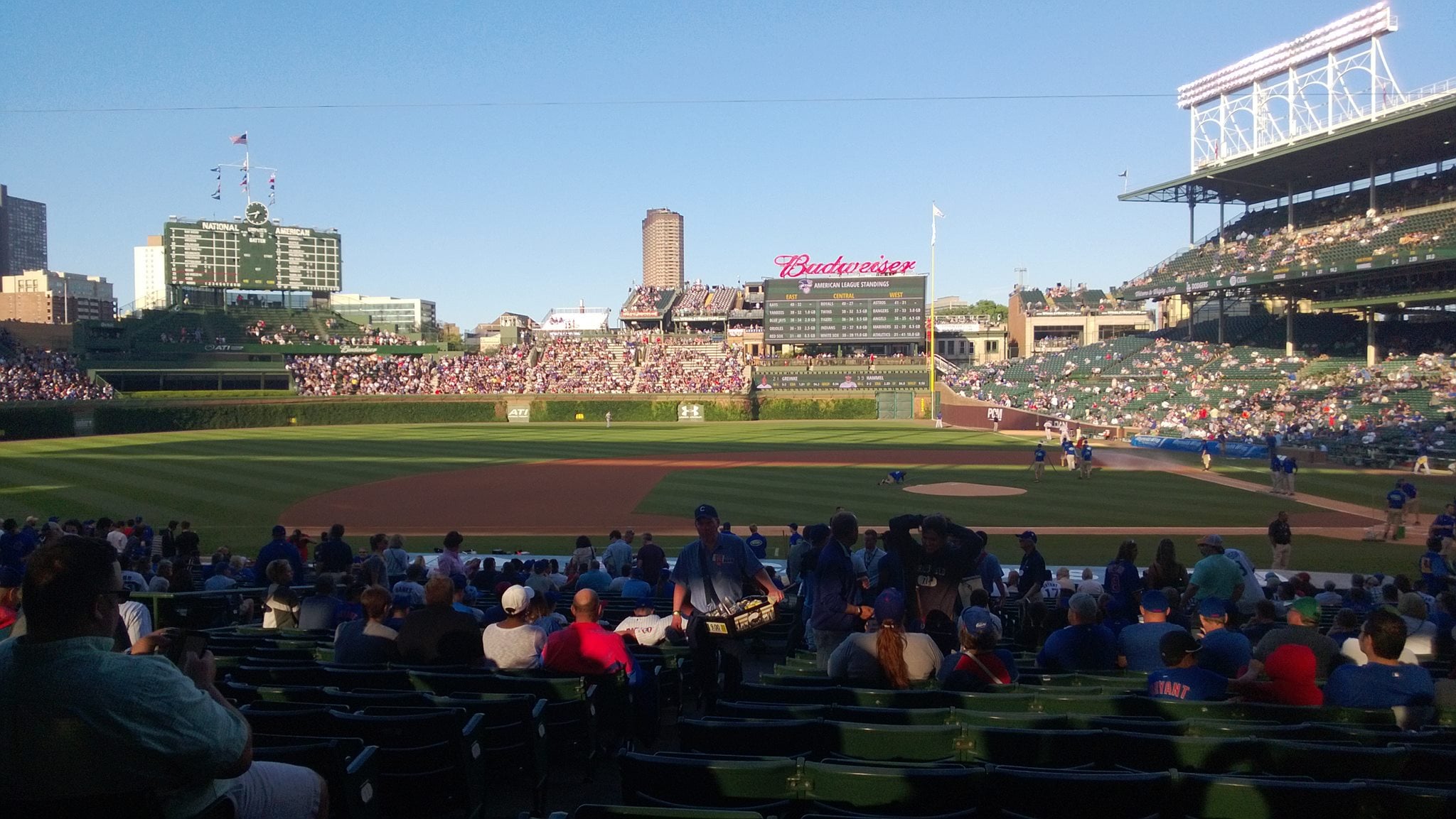 Club Box Infield Wrigley Field Baseball Seating