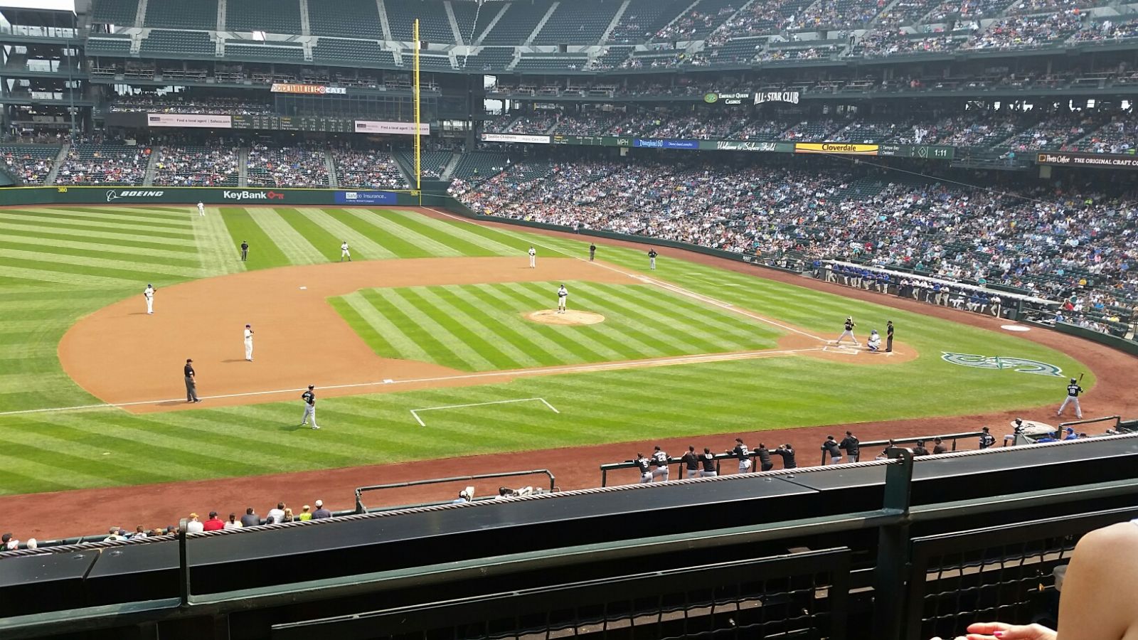 section 239, row 2 seat view  for baseball - t-mobile park