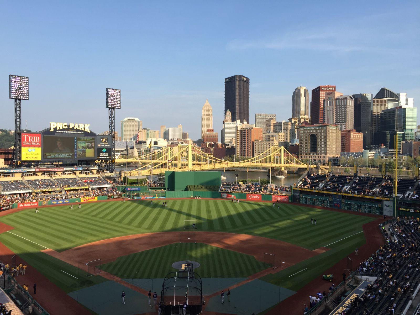 section 316, row b seat view  for baseball - pnc park