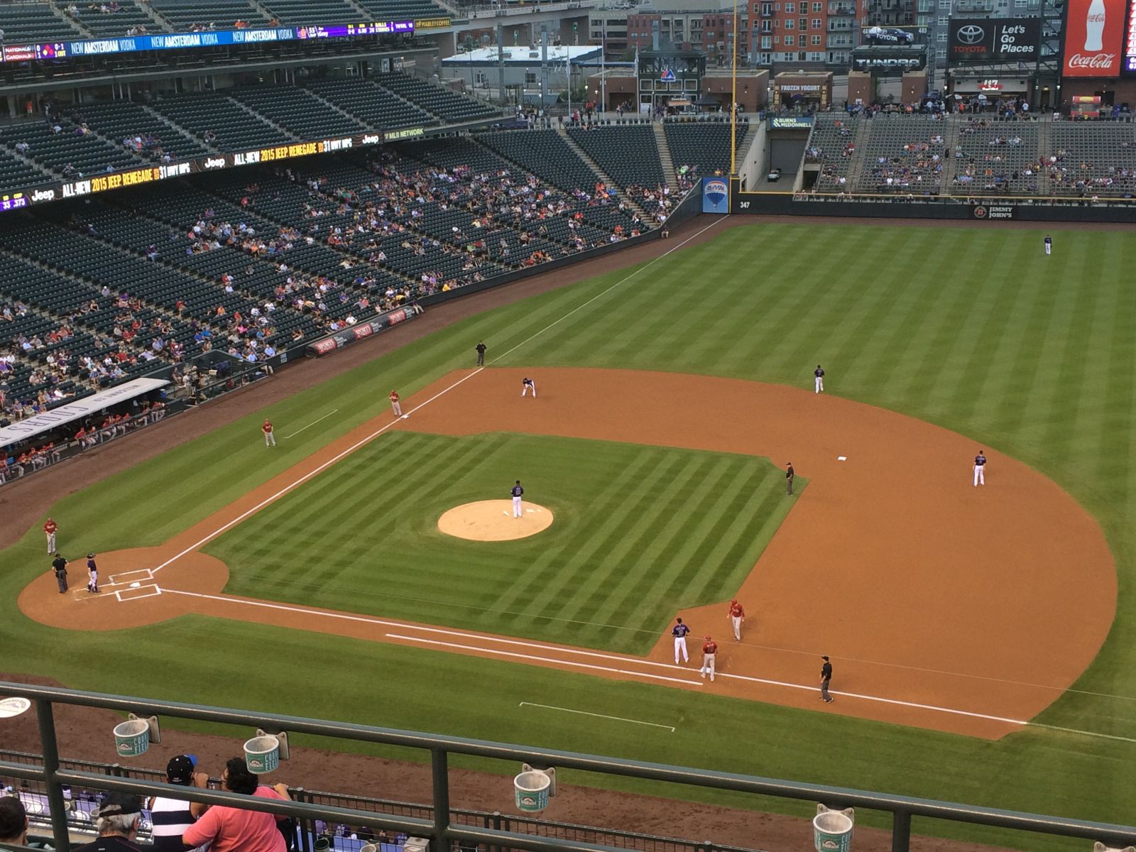 section 321, row 10 seat view  - coors field