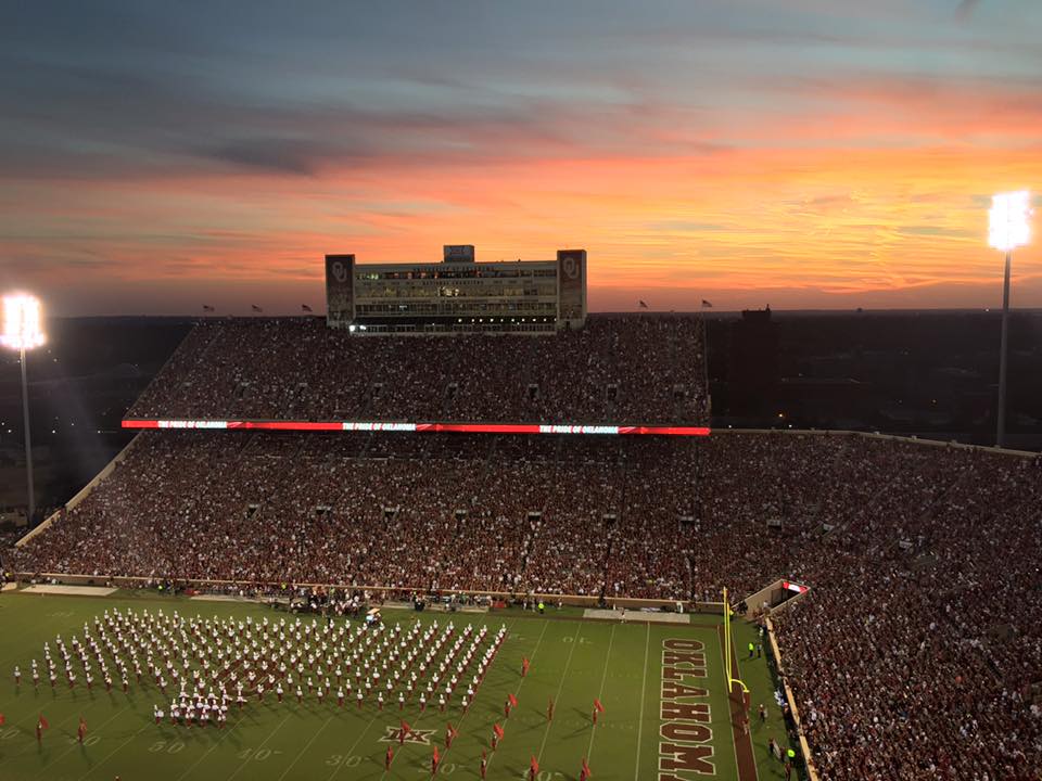 section 227, row 11 seat view  - oklahoma memorial stadium