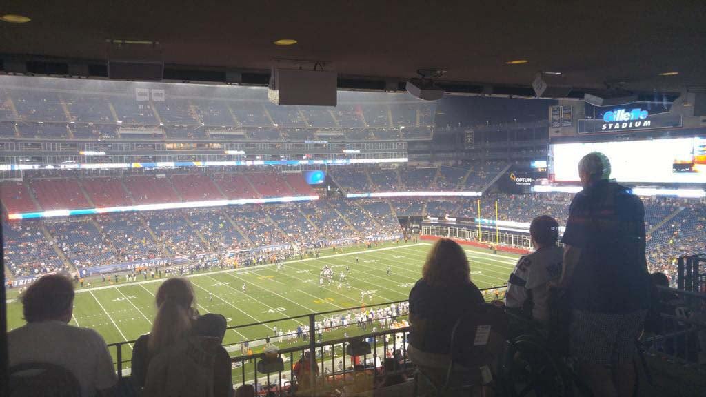 section cl35 seat view  for football - gillette stadium