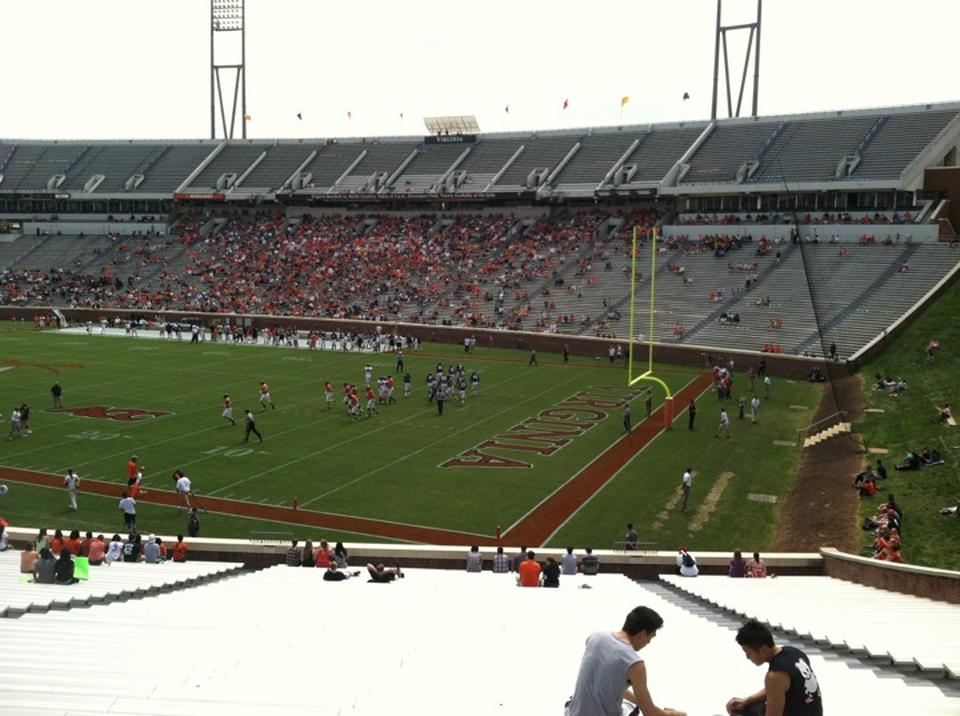 section 102 seat view  - scott stadium