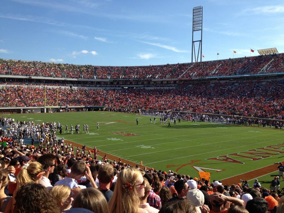 section 101 seat view  - scott stadium