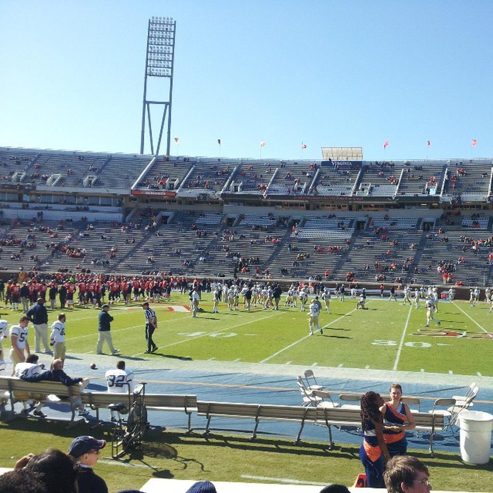 section 105 seat view  - scott stadium