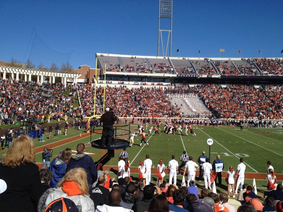 view from Section 129 
