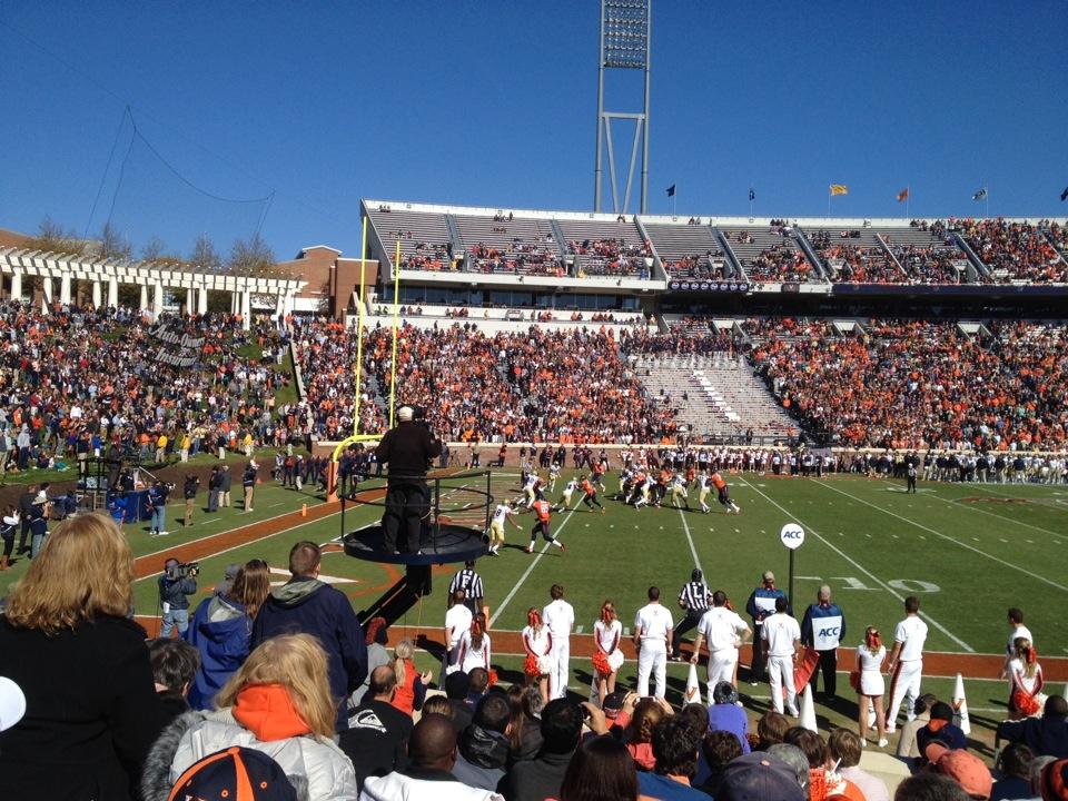 section 129 seat view  - scott stadium