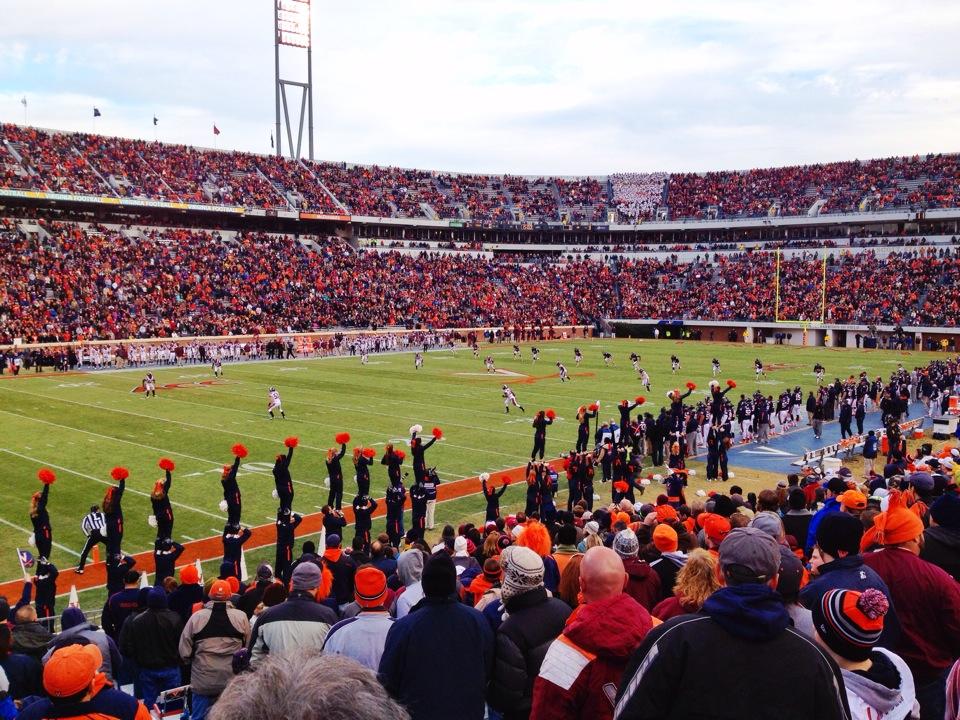 section 130 seat view  - scott stadium