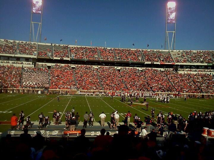 section 126, row s seat view  for football - scott stadium