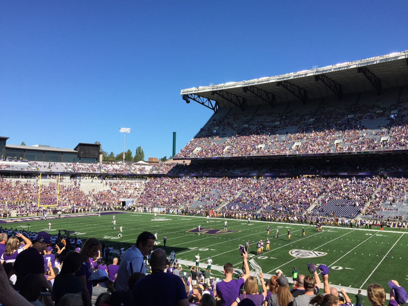 section 103, row 30 seat view  - husky stadium