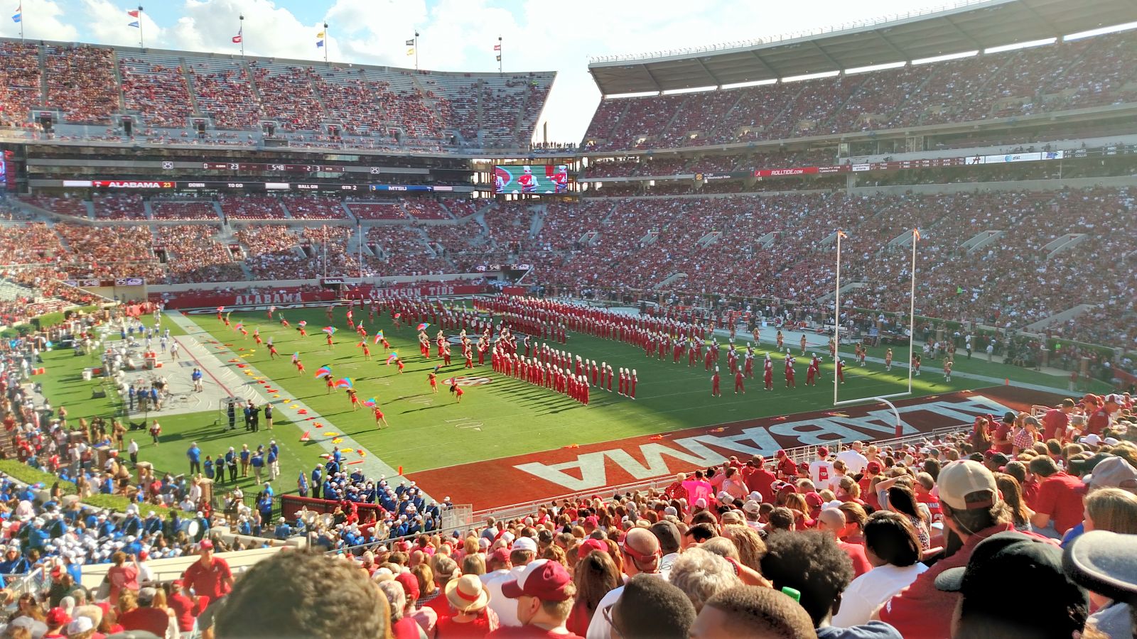 section n7, row 48 seat view  - bryant-denny stadium