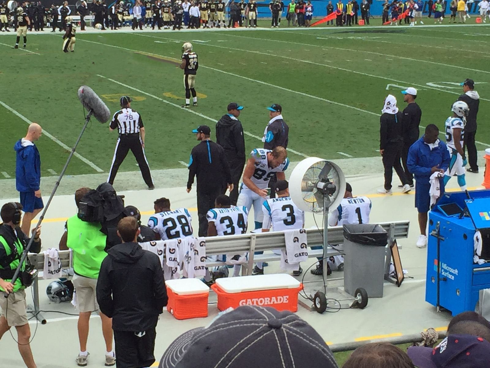 section 132, row 6 seat view  for football - bank of america stadium