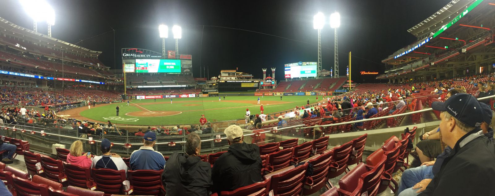 section 25, row e seat view  for baseball - great american ball park