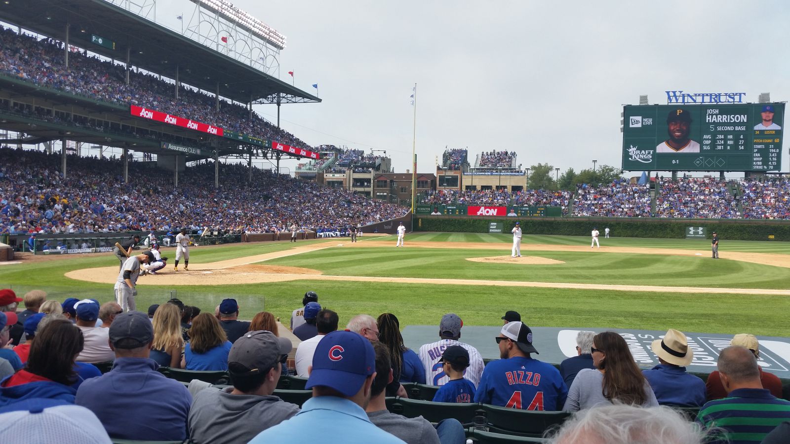 section 22, row 7 seat view  for baseball - wrigley field